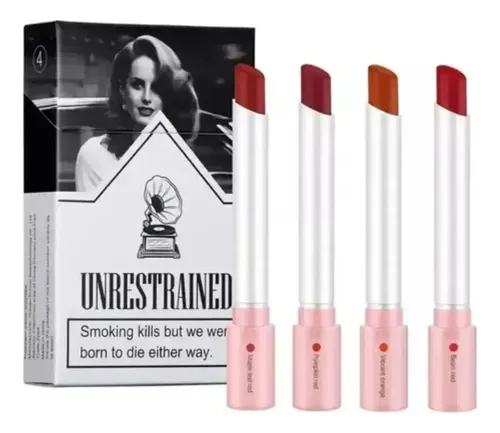 Set De Barra De Labios Mate De Larga Duración 4 Piezas A