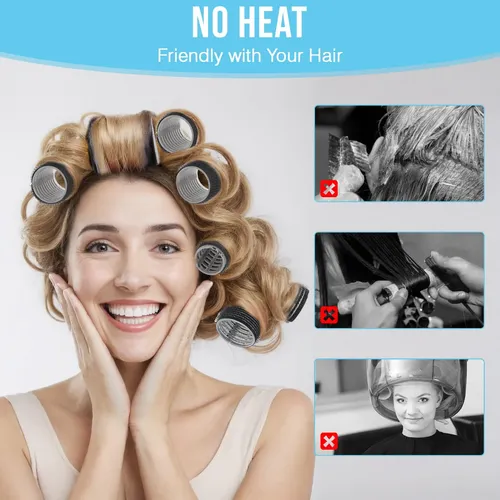 Rulos Para El Cabello Hakinbot Sin Calor Autoadherentes 36 R