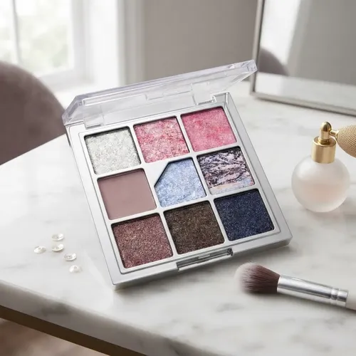 Unleashia Paleta Sombras Glitter 9colores Maquillaje Coreano