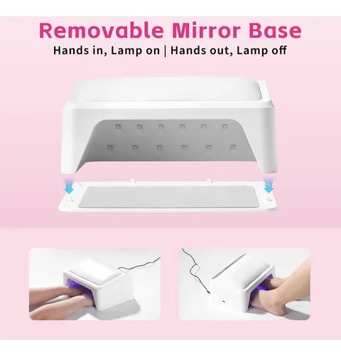 Lámpara De Uñas Uv/led Missshine 72w Con 66 Perlas Y
