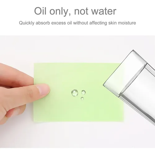 Papel De Lino Que Absorbe Aceite Facial, Aceite De Maquillaj Green