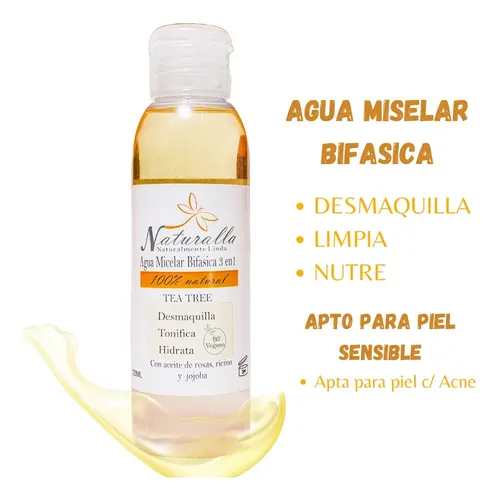Combo Limpieza Facial Agua Micelar Naturalla X2u