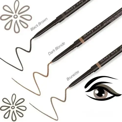 Lápiz Retráctil Cejas Mary Kay Black Brown Larga Duración