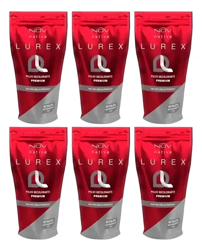 6 Polvos Decolorante Nov Dl Lurex Premium Blanco X 690gr