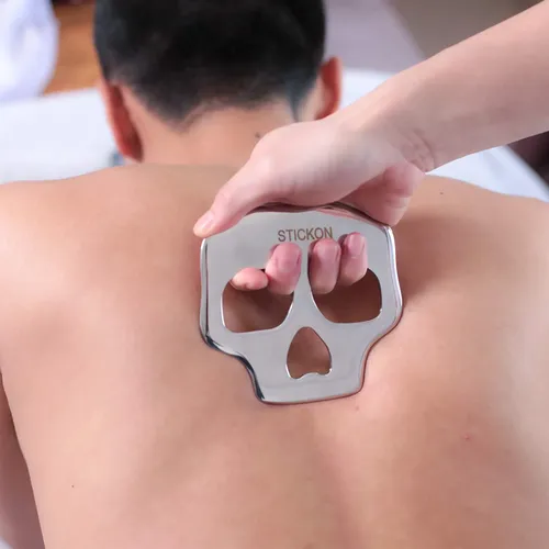 Herramienta Masajeadora Stickon Gua Sha De Acero Inoxidable