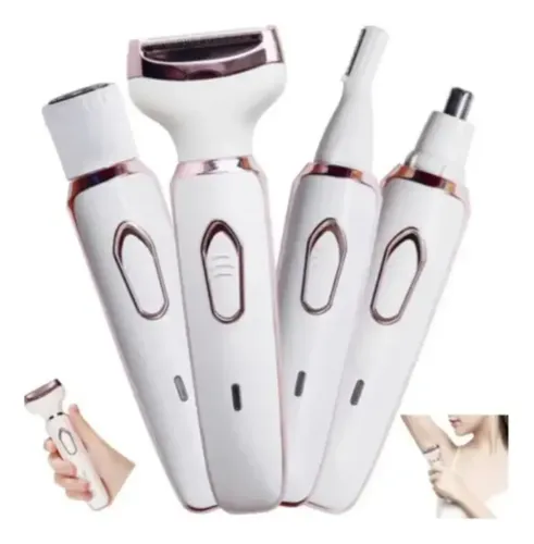 Depiladora Electrica 4 En 1 Portatil Usb Mujer Cuerpo Facial
