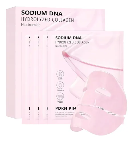 Mascarilla Facial Pdrn Salmón Colágeno Gel Hidratante 4p