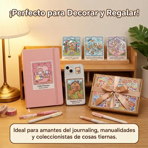 10hojas Pegatinas 3d Diy Pinzas Miniaturas Decorar Regalos