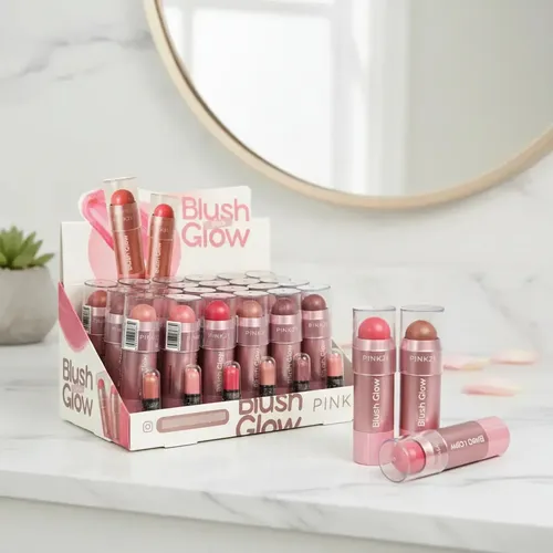 Rubor En Barra Blush Stick Glow Multiuso Para Rostro Labios Tono Del Maquillaje 5