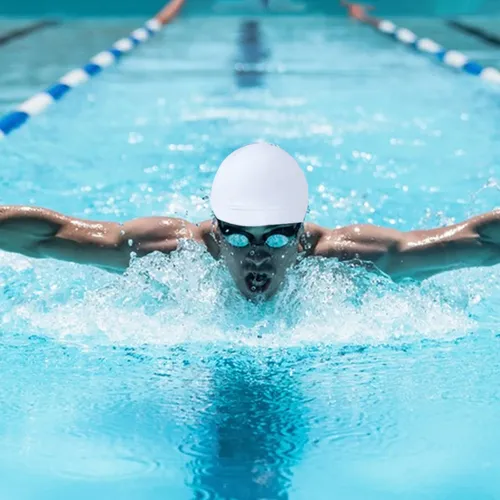 Gorro De Natación De Tela Transpirable De Alta Elasticidad