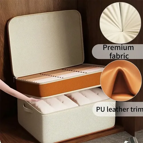 Gran Caja De Almacenamiento Apilable Multifuncional Con .