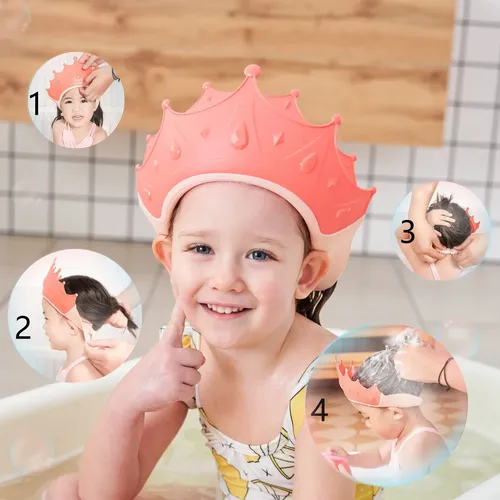 Gorro De Ducha Para Bebés Y Niños: Visera Protectora