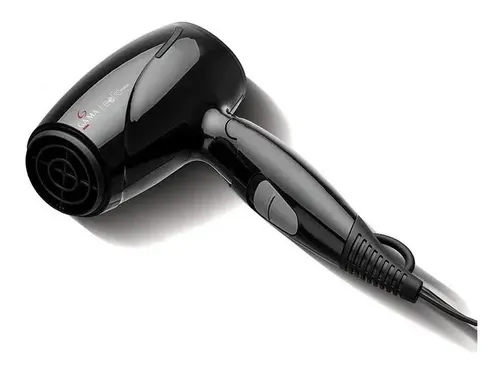 Secador De Pelo Gama Eolic Mini 1600w Compacto De Viaje Negro