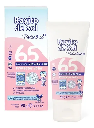 Kit Protector Solar Rayito Pedriatric Fps 65   90g + 30g