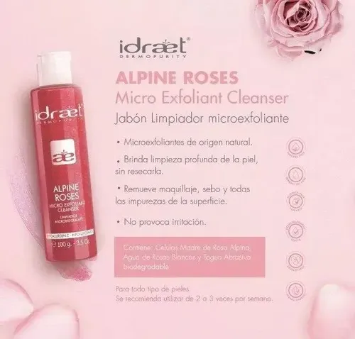Alpine Roses Micro Exfoliant Cleanser De Idraet Por 100gr.
