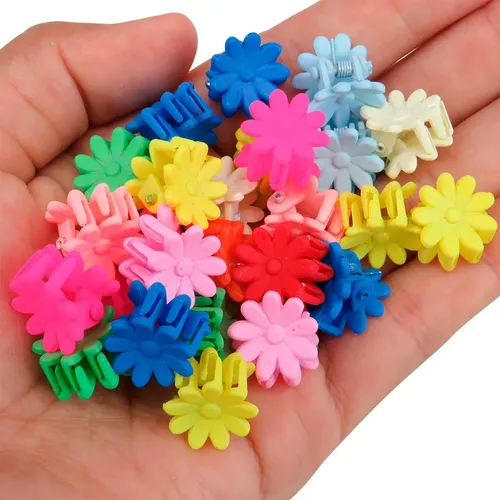 Mini Ganchitos Broches Engomado Para Pelo Colores X200 Unid