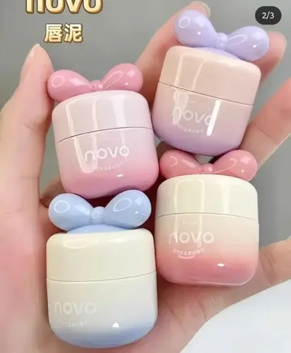 Novo Labial Mate Terciopelo Moñitos Labial Cute Coreano