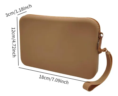 Bolsa De Cosméticos De Silicona Fácil De Transportar, Tarjet