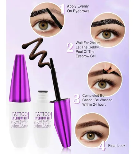 Tinte En Gel Para Cejas Con Acabado Semi Permanente, Marca