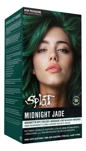 Kit De Tinte Para El Cabello Splat Midnight Jade, Color Semi