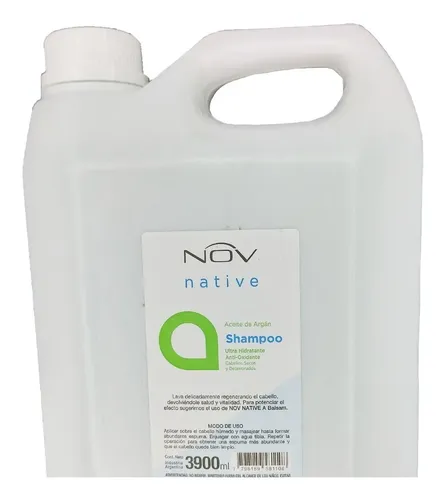 Shampoo Nov Native Aceite De Argan X 3900 Ml