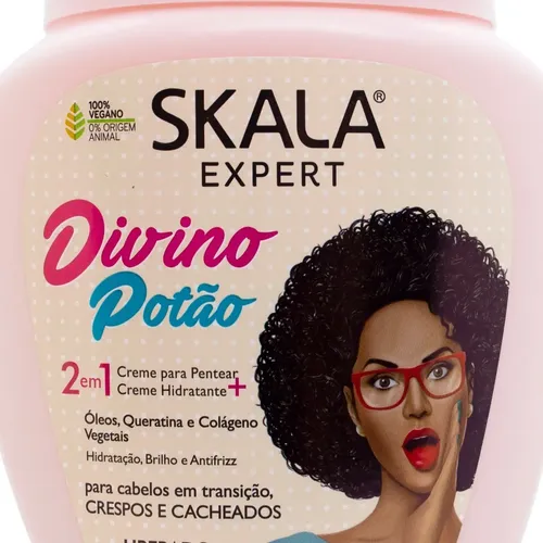 Skala Divino Potao Máscara Vegana Crema Peinar Rulos