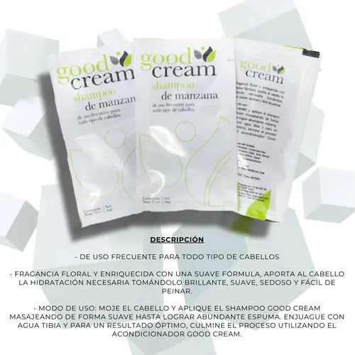 Combo Hotel Hotelero Good Cream Shampoo Acond Jabon X100 C/u