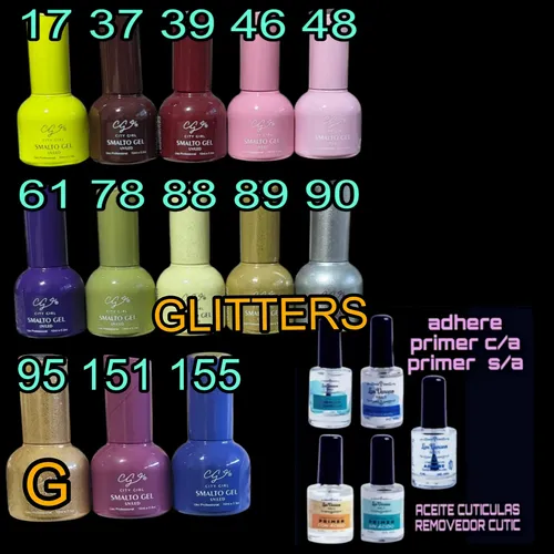Esmaltes Semipermanentes City Girl 10ml X 24