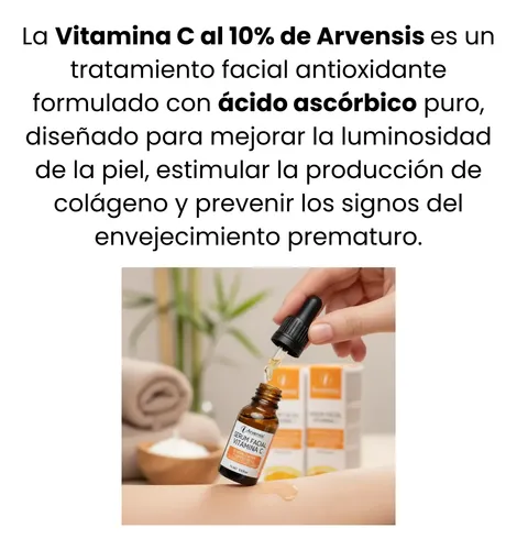 Vitamina C Líquida 10% 50c Arvensis, Luminosidad Brillo