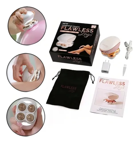 Depiladora Femenina Modelo Eléctrica Indolora Para Piernas Color Rosa