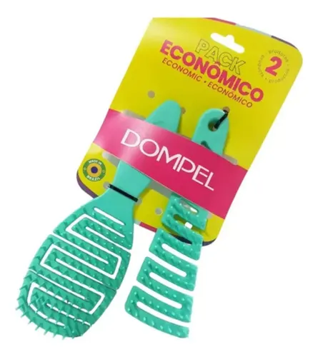 Dompel Pack Económico Cepillo Para Cabello Maya Y Sissi Color Verde claro