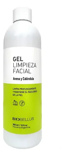 Biobellus Gel Limpieza Facial Avena Calendula Vegan 300ml