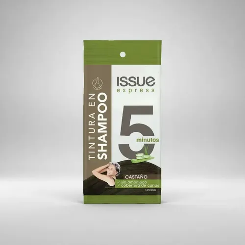 ISSUE SHAMPOO COLOR EXPRESS 5MIN CASTAÑO OSCURO