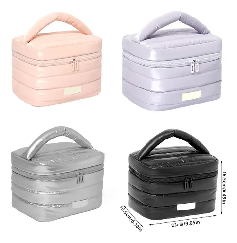 Bolsa De Viaje Grande Para Cosméticos, Color Morado