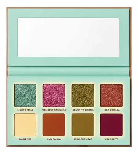 Paleta De Sombras Princesa Del Caribe 8 Colores Tropicales
