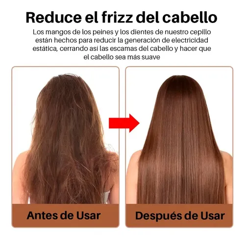 Cepillo Peine De Pelo Paleta Natural Madera Desenredante