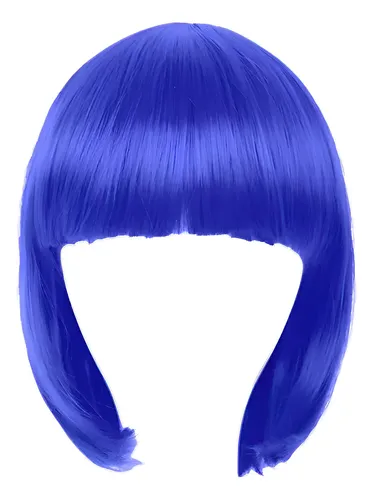 Peluca Lacio Corta Azul