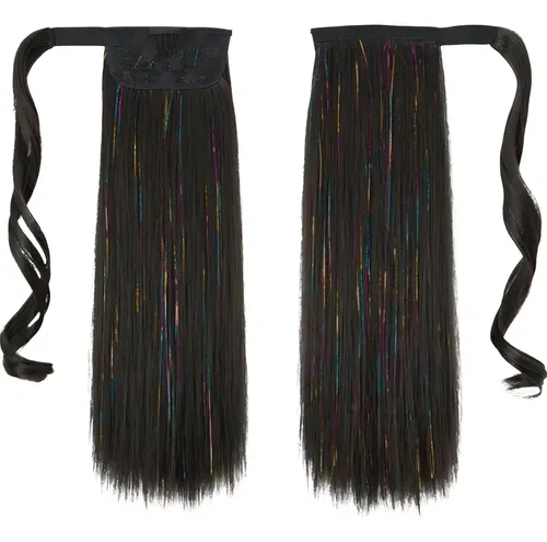 Ponytail Con Tinsel Brillos Y Cabello Opaco Taurina P013 Color 4/15