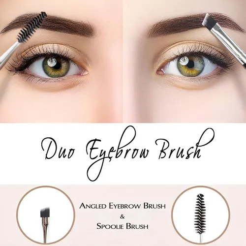 * 12 Brochas Para Delineador Ojos Cejas Y Aplicador De