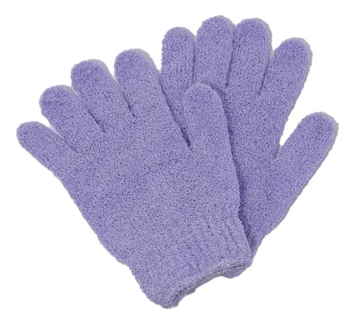 Par Guante Baño Exfoliante Suave Spa Facial Corporal