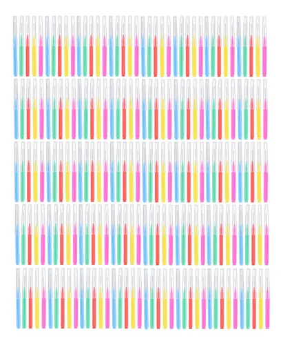 Brush Interdental Pieces 100 Dental Brushes Tool Oral Care