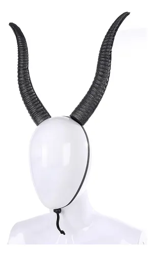 Diadema De Cuerno De Antílope Negro Para Disfraz Y Maquillaj