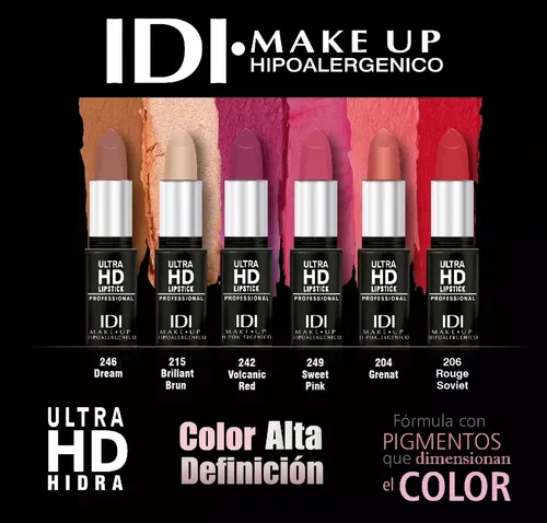 Idi Profesional Lapiz Labial Ultra Hd Hipoalergenic Colores Color 215 Brillant Brun Hidra