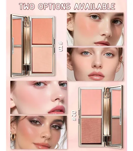 Paleta Rubor Matte 2 Colores Lysdefeu Set 02