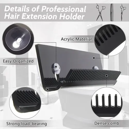 Soporte Acrílico Profesional Para Extensiones De Cabello T4