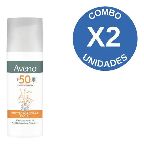 Combo X2 Aveno Protector Solar Fps50 Facial X50ml
