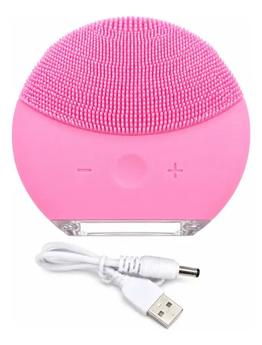Cepillo Facial Eléctrico De Silicona Recargable Impermeable