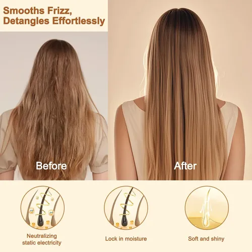 Cepillo De Pelo Liyi Bamboo Para El Crecimiento Del Cabello