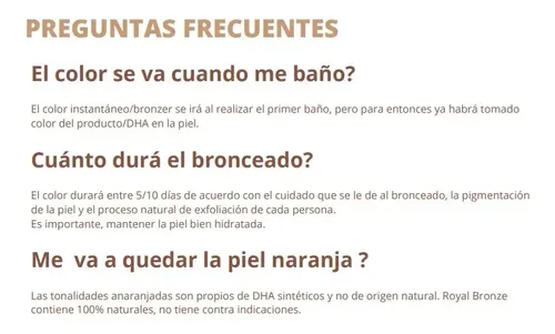 Loción Autobronceante Royal Bronze Dha 6% Light 50ml