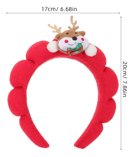 Diadema De Papá Noel Y Aro For Pelo De Reno, 2 Piezas –